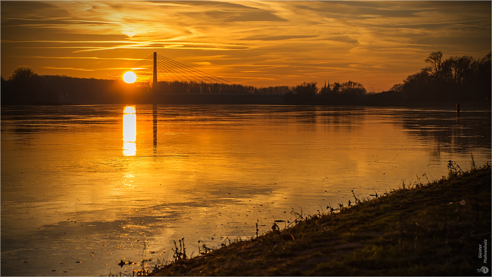 Sonnenuntergang bei Schönebeck