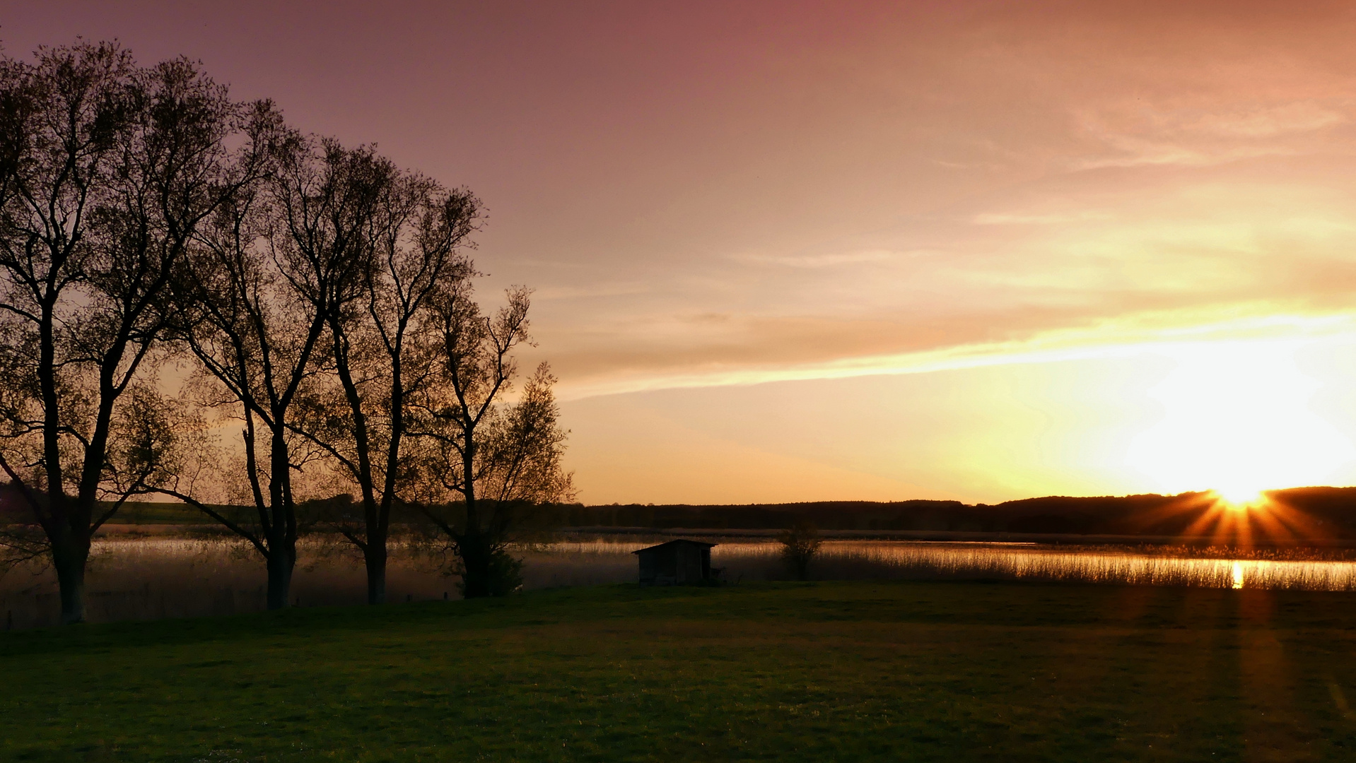 Sonnenuntergang bei Sellin