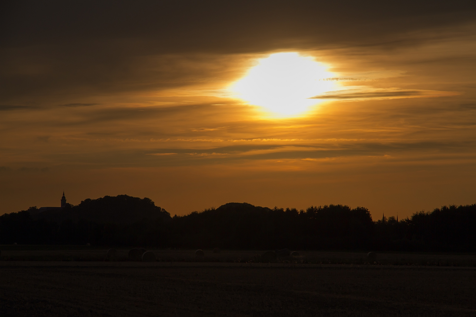 Sonnenuntergang bei Siegburg