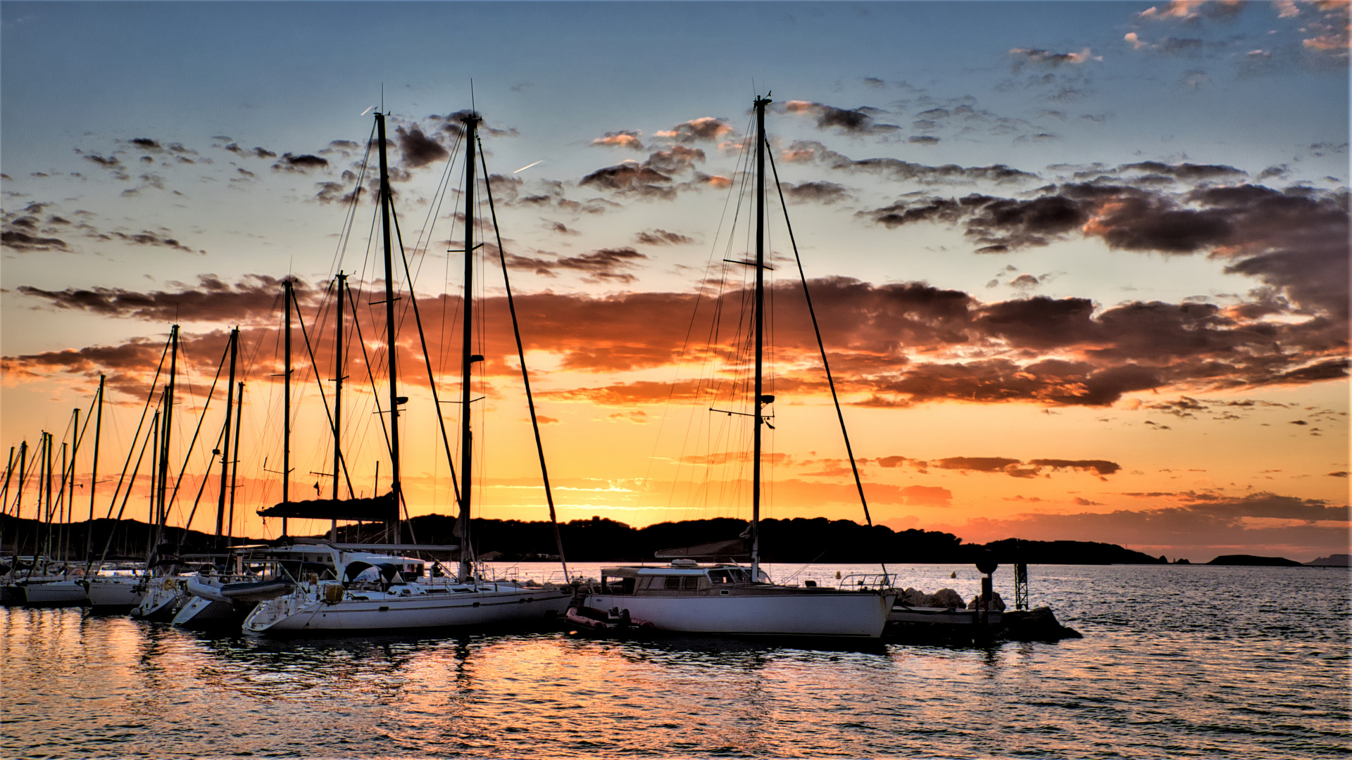 Sonnenuntergang bei Six four les plages