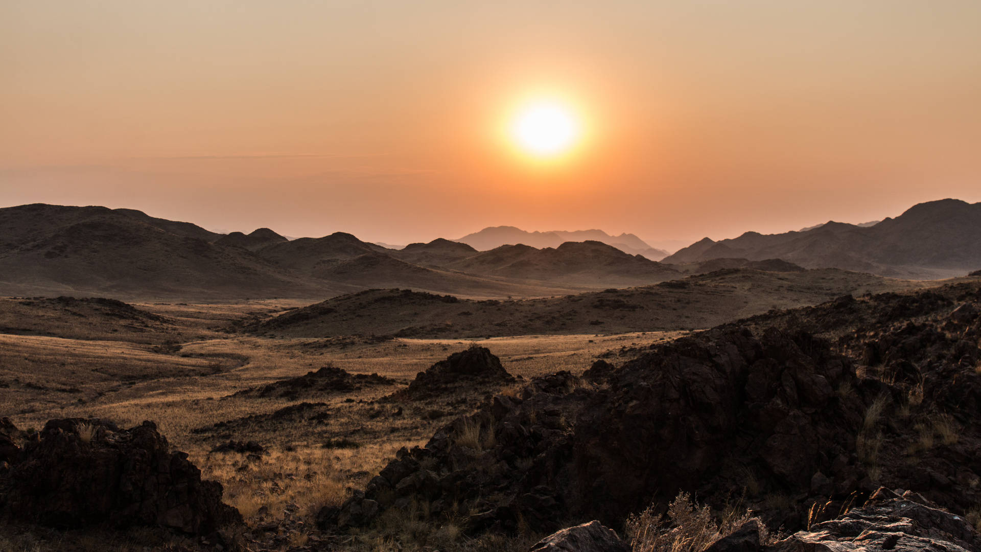 Sonnenuntergang bei Sossusvlei