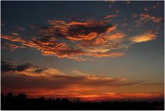 Sonnenuntergang bei Spreewiese