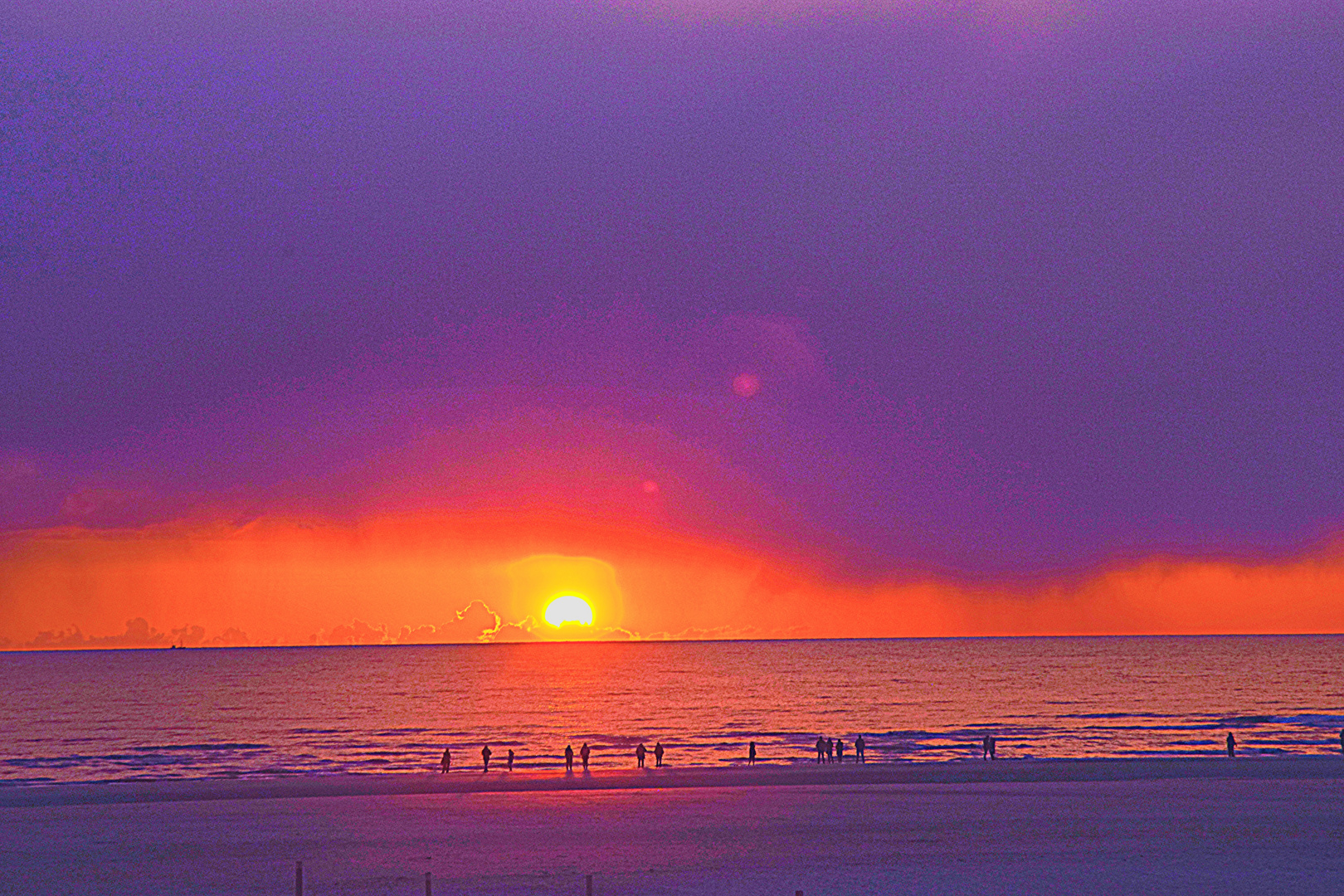 Sonnenuntergang bei St Peter-Ording 