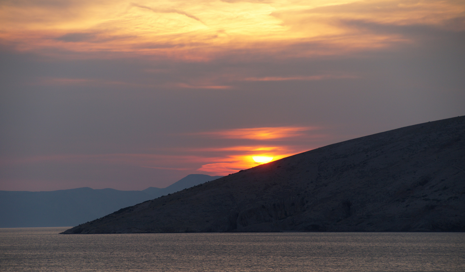 Sonnenuntergang bei Stara Baska