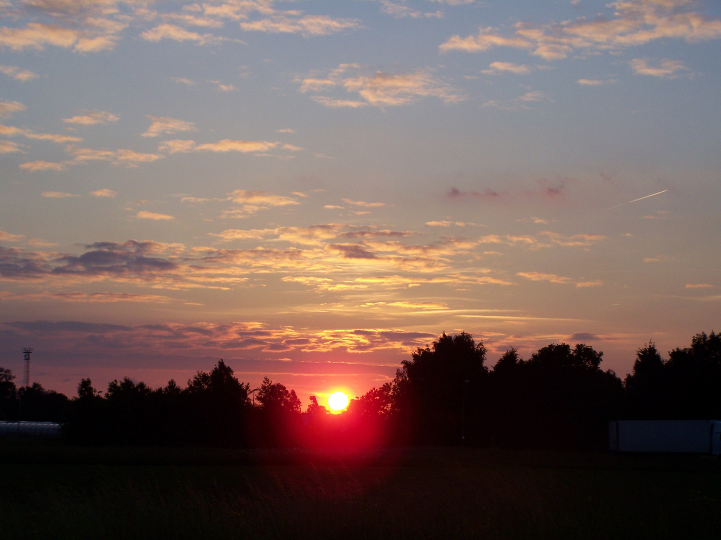 Sonnenuntergang bei Straelen / Niederrhein