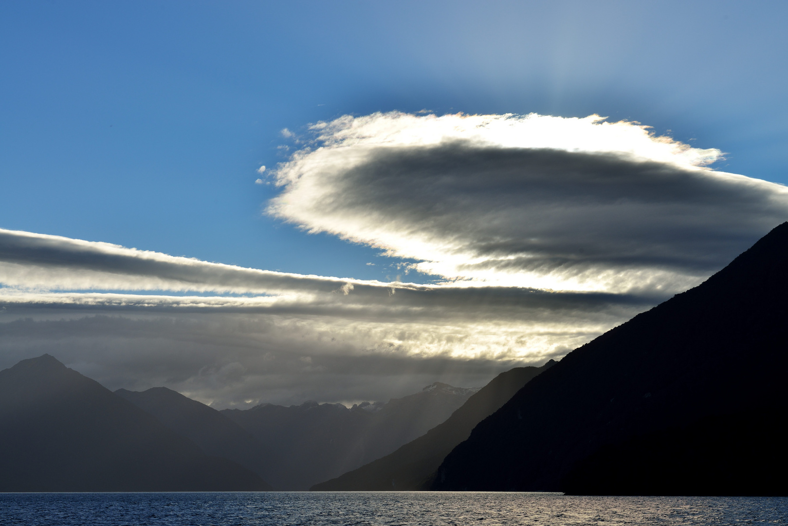 Sonnenuntergang bei Te Anau