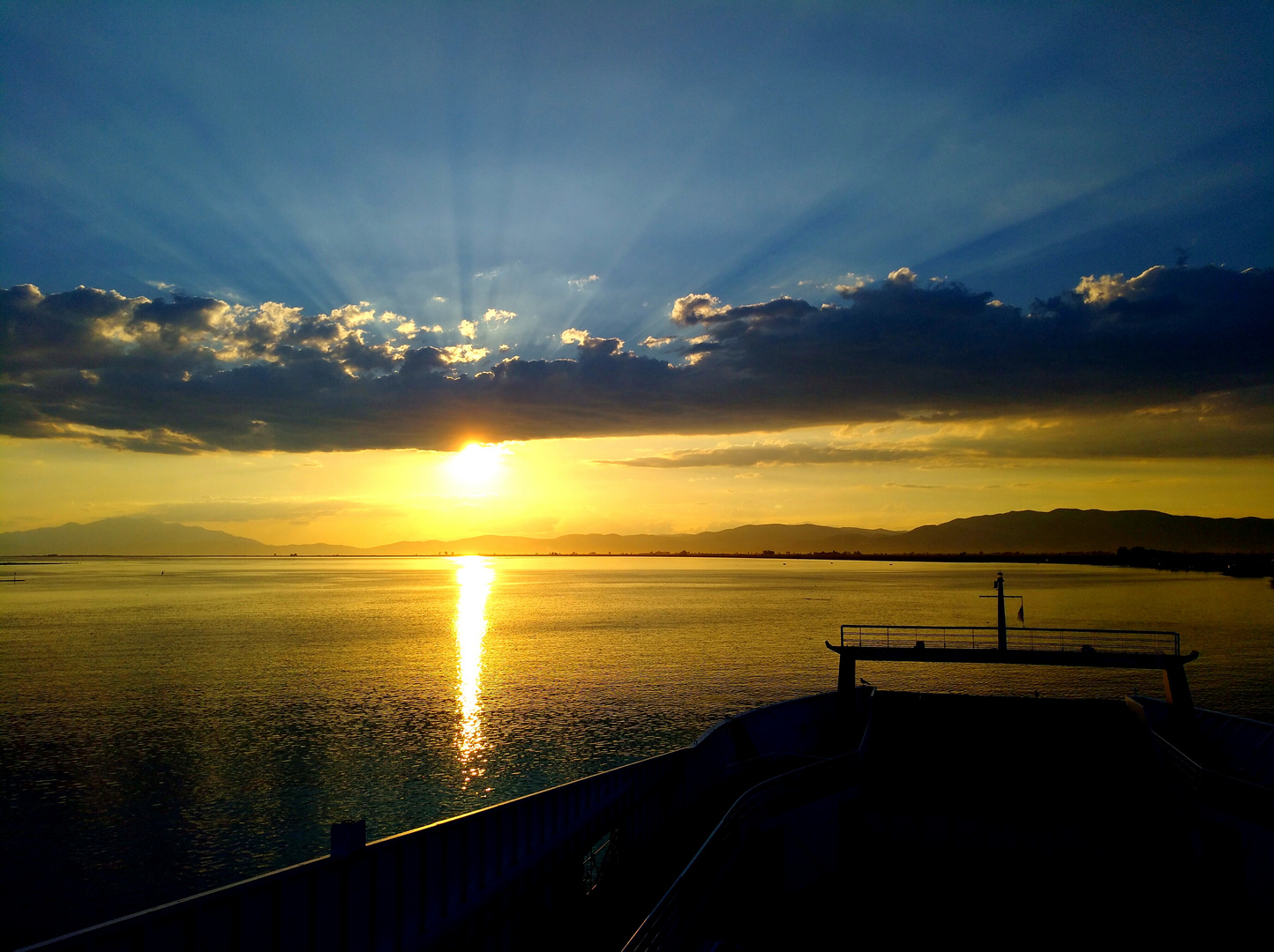 Sonnenuntergang bei Thassos