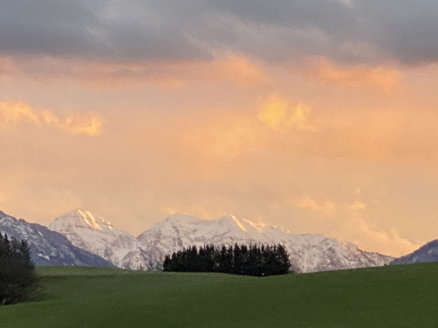 Sonnenuntergang bei Traunstein