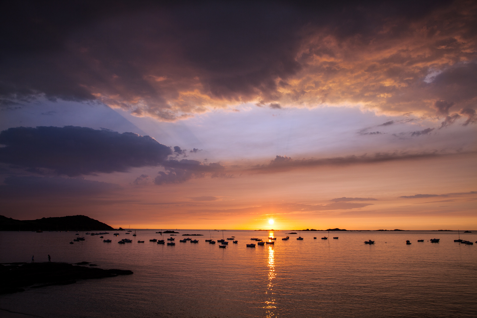 Sonnenuntergang bei Trébeurden