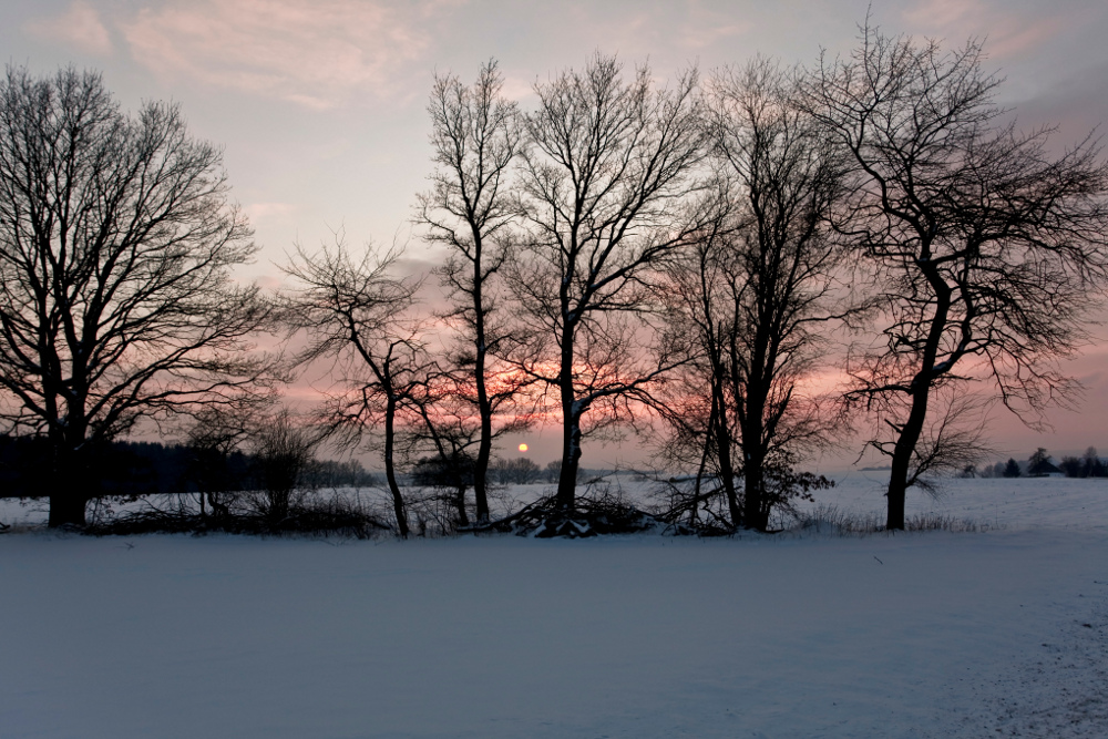 Sonnenuntergang bei Trendelburg