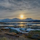 Sonnenuntergang bei Tromsö