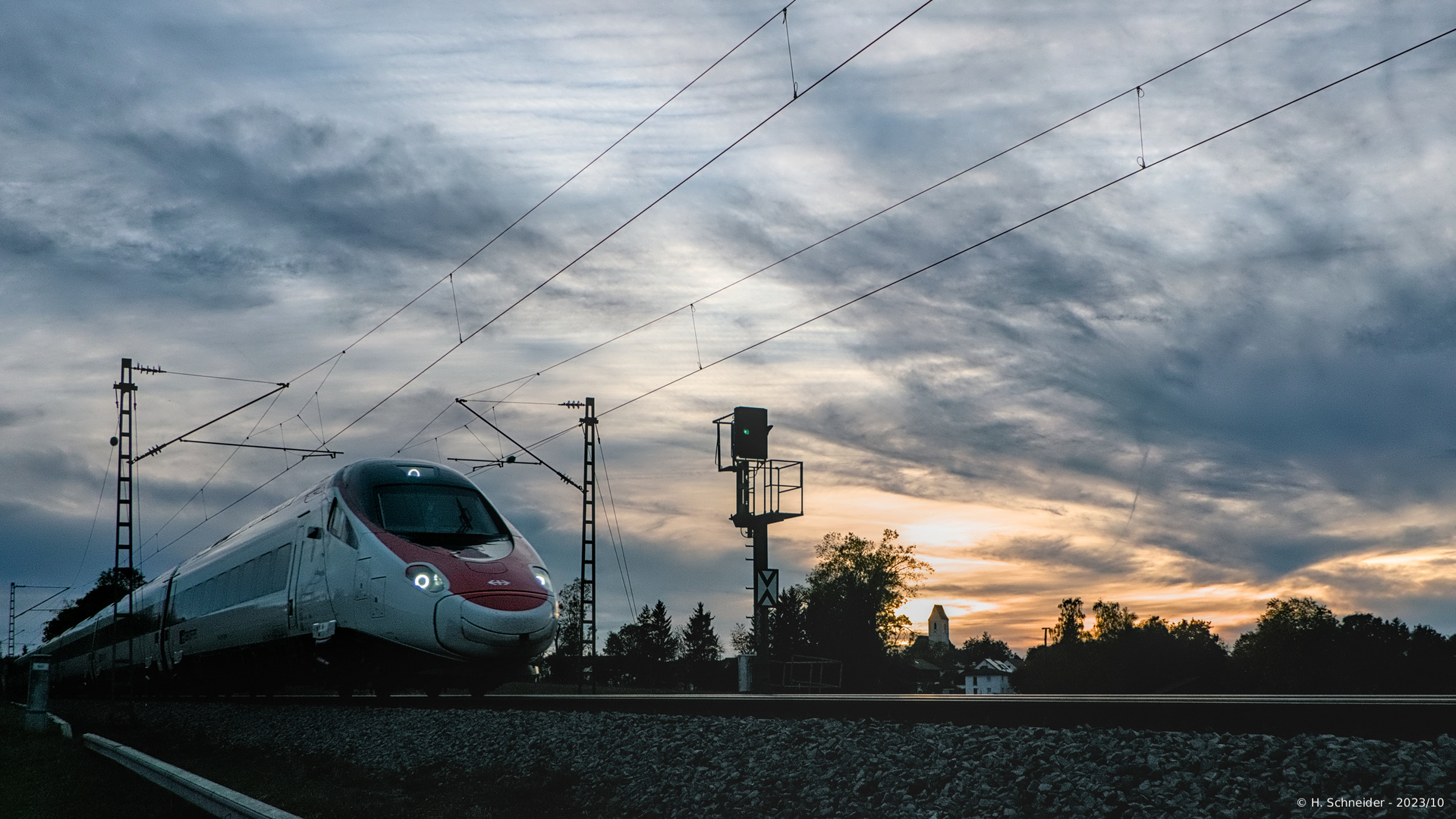 Sonnenuntergang bei Türkenfeld