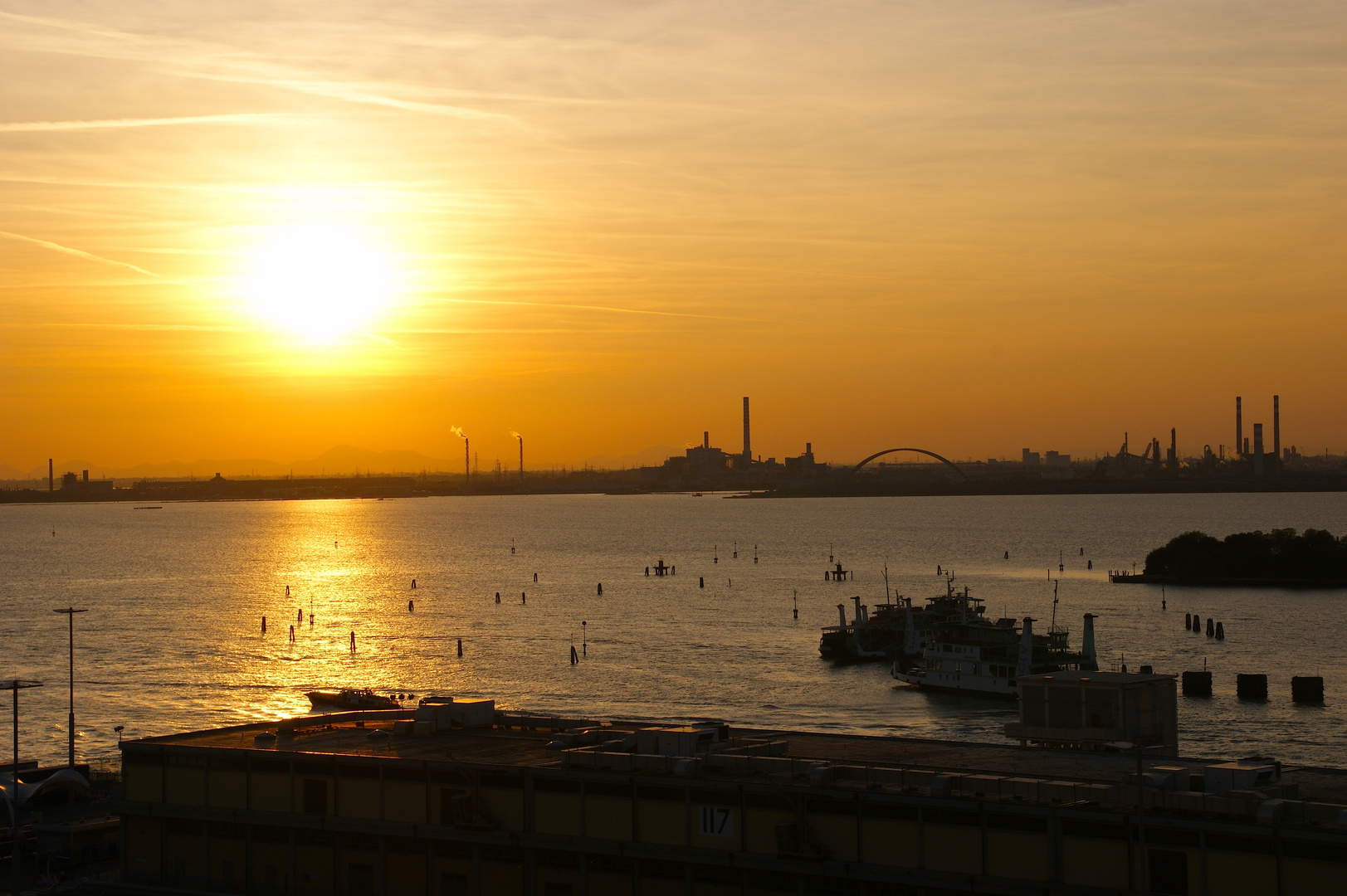 Sonnenuntergang bei Venedig