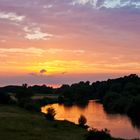 Sonnenuntergang bei Verden (Aller)