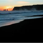 Sonnenuntergang bei Vík