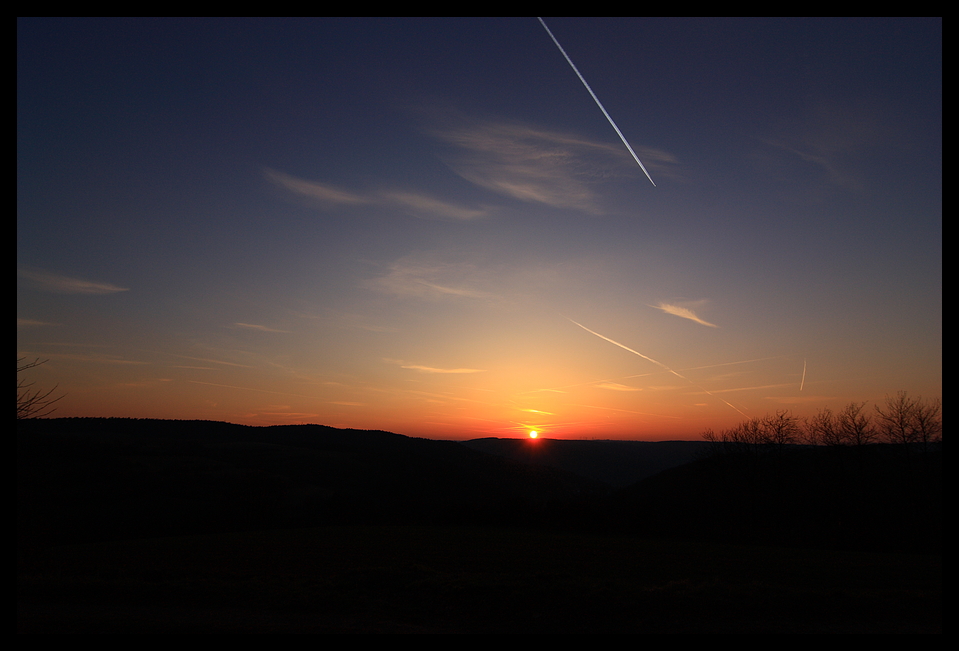 Sonnenuntergang bei Vlatten