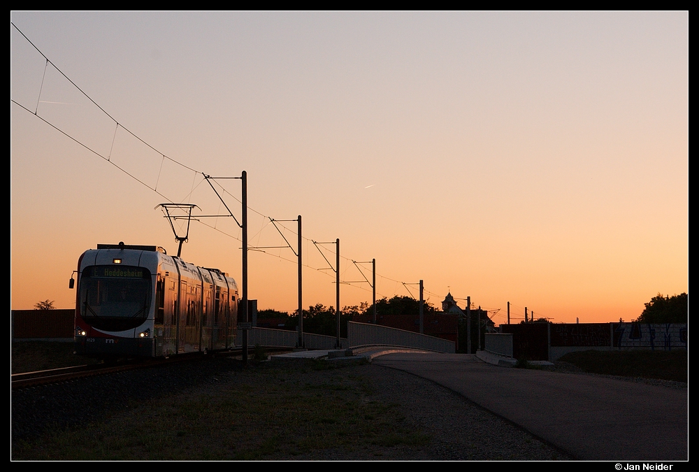 Sonnenuntergang bei Wallstadt