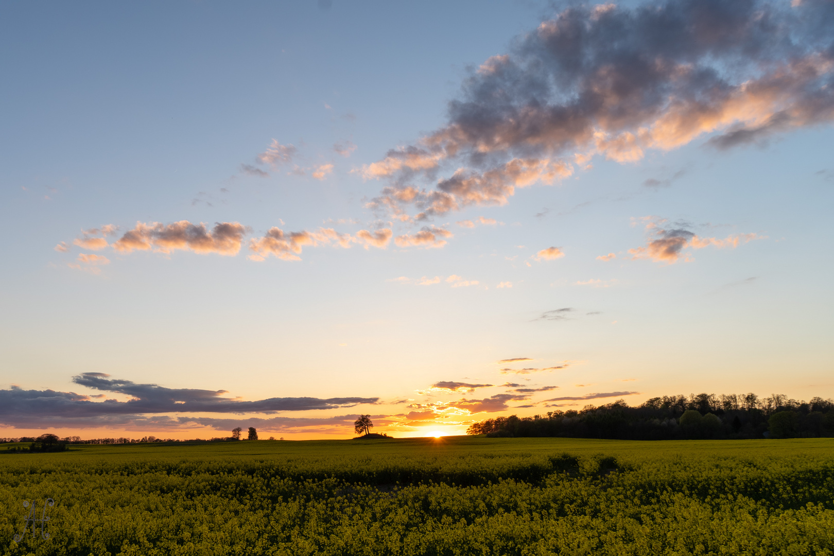 Sonnenuntergang bei Wensin