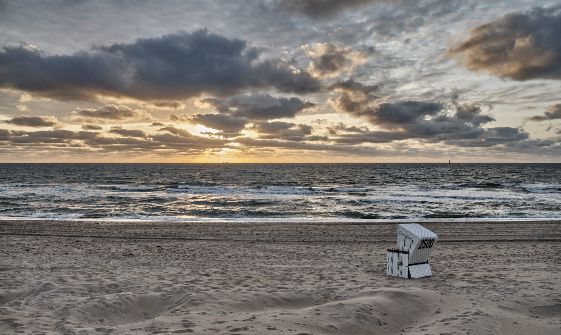 Sonnenuntergang bei Westerland