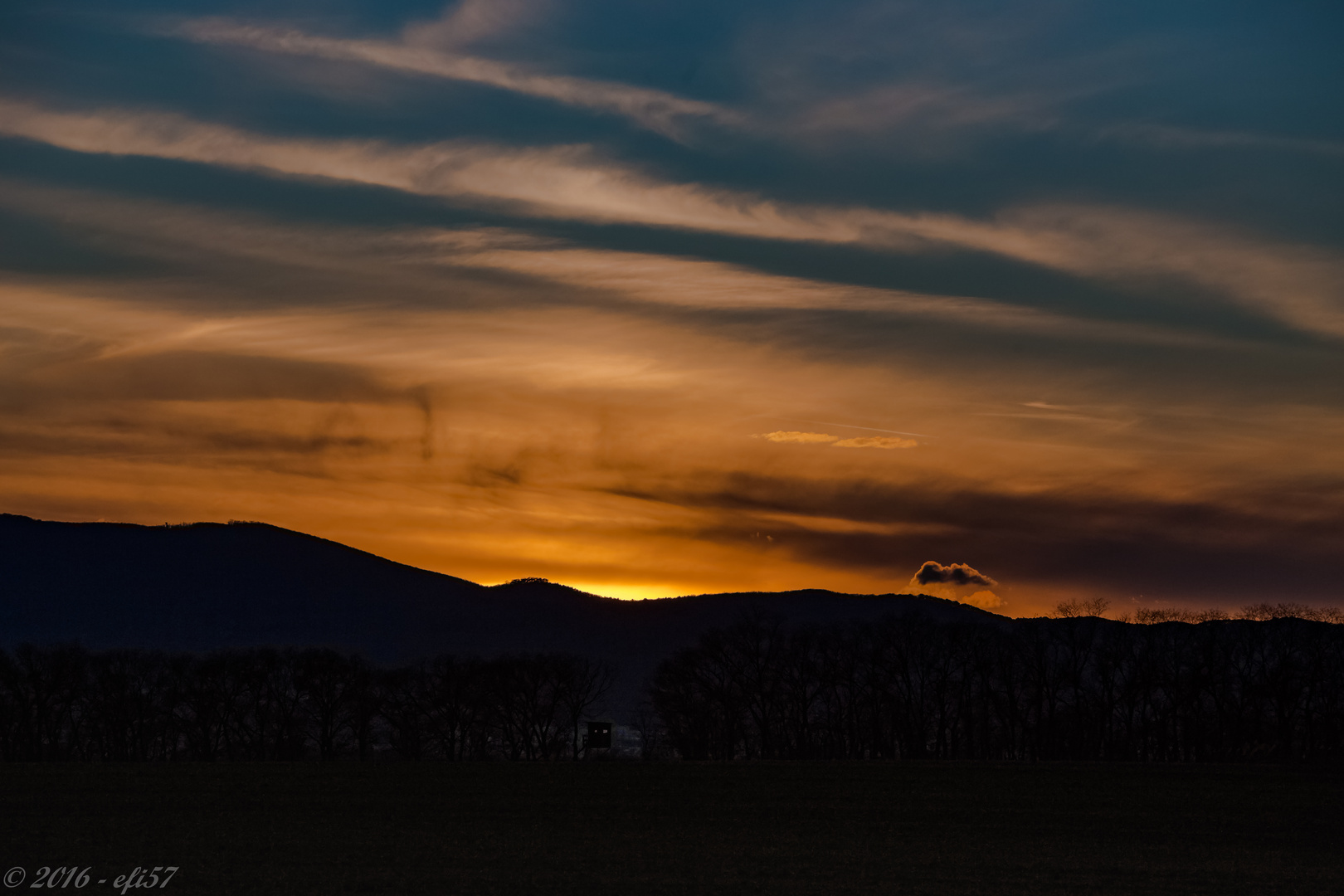 Sonnenuntergang bei Wien (1)