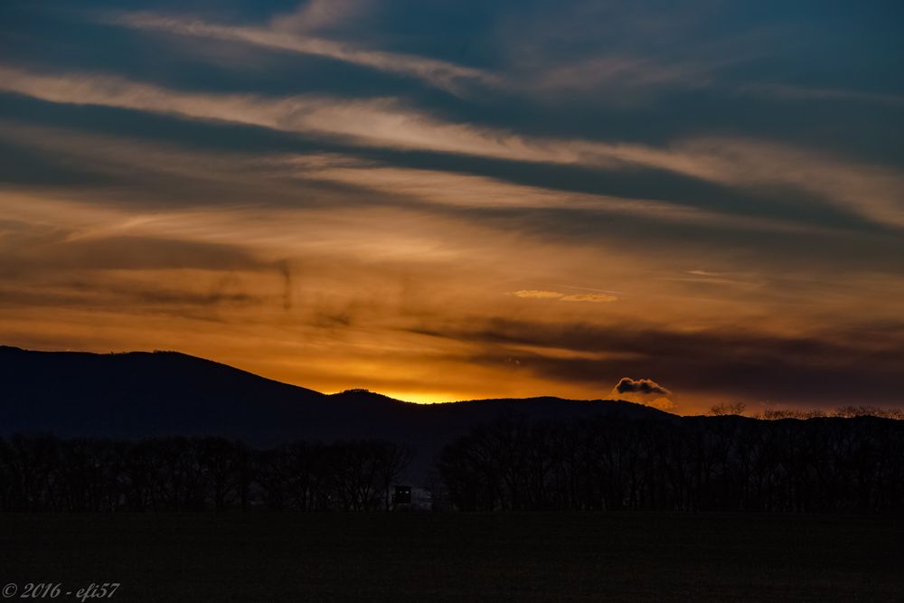 Sonnenuntergang bei Wien (1)