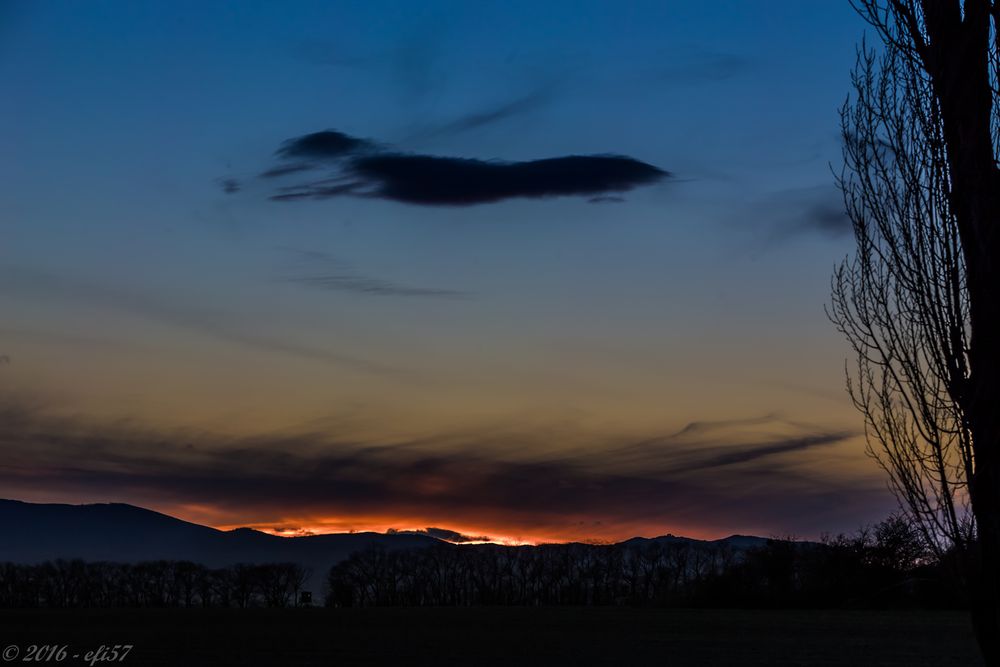 Sonnenuntergang bei Wien (2)