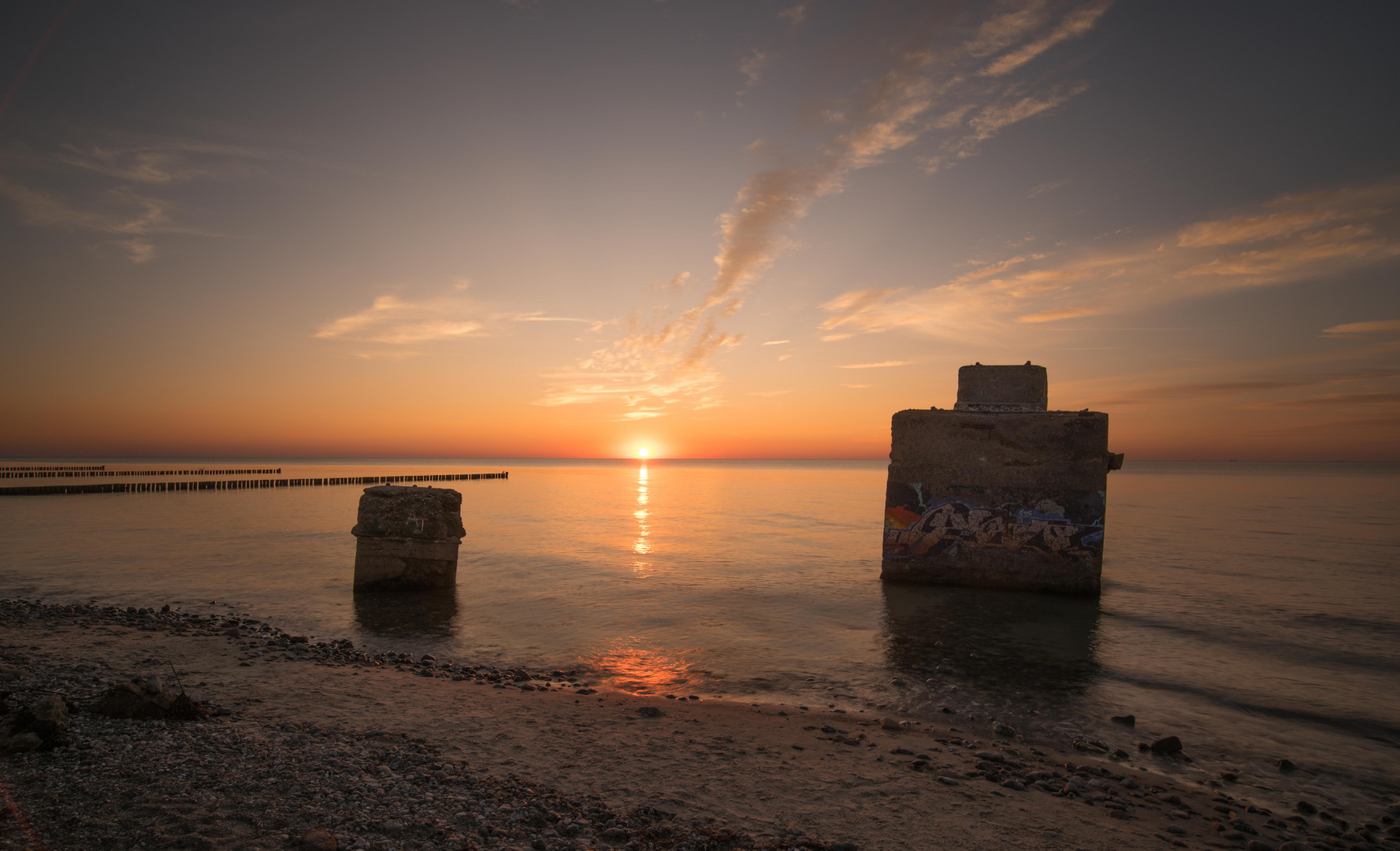 Sonnenuntergang bei Wustrow