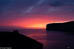 Sonnenuntergang bei Xlendi (Gozo - Malta)