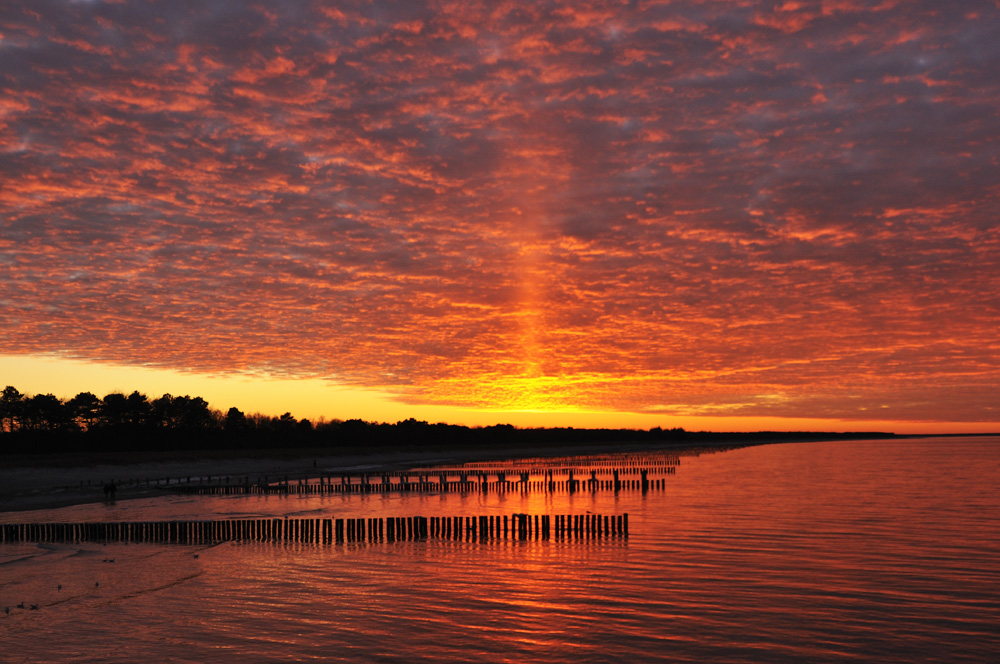 Sonnenuntergang bei Zingst