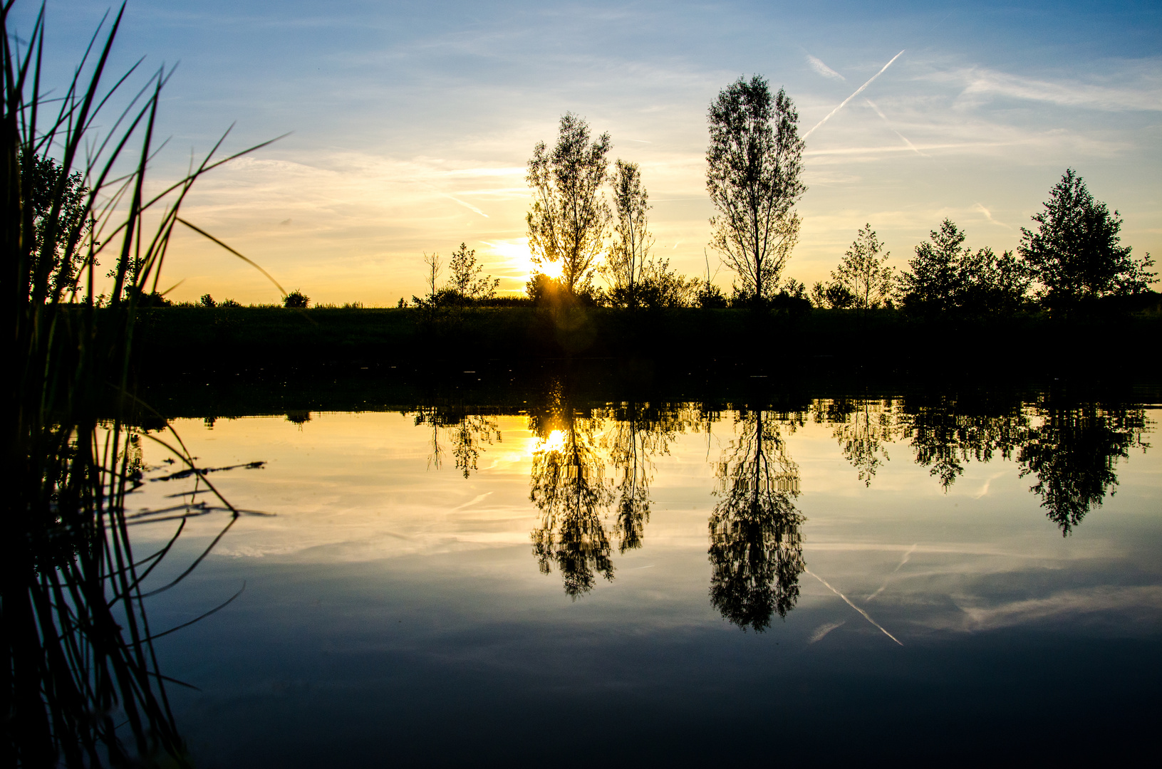 Sonnenuntergang beim Abendspaziergang