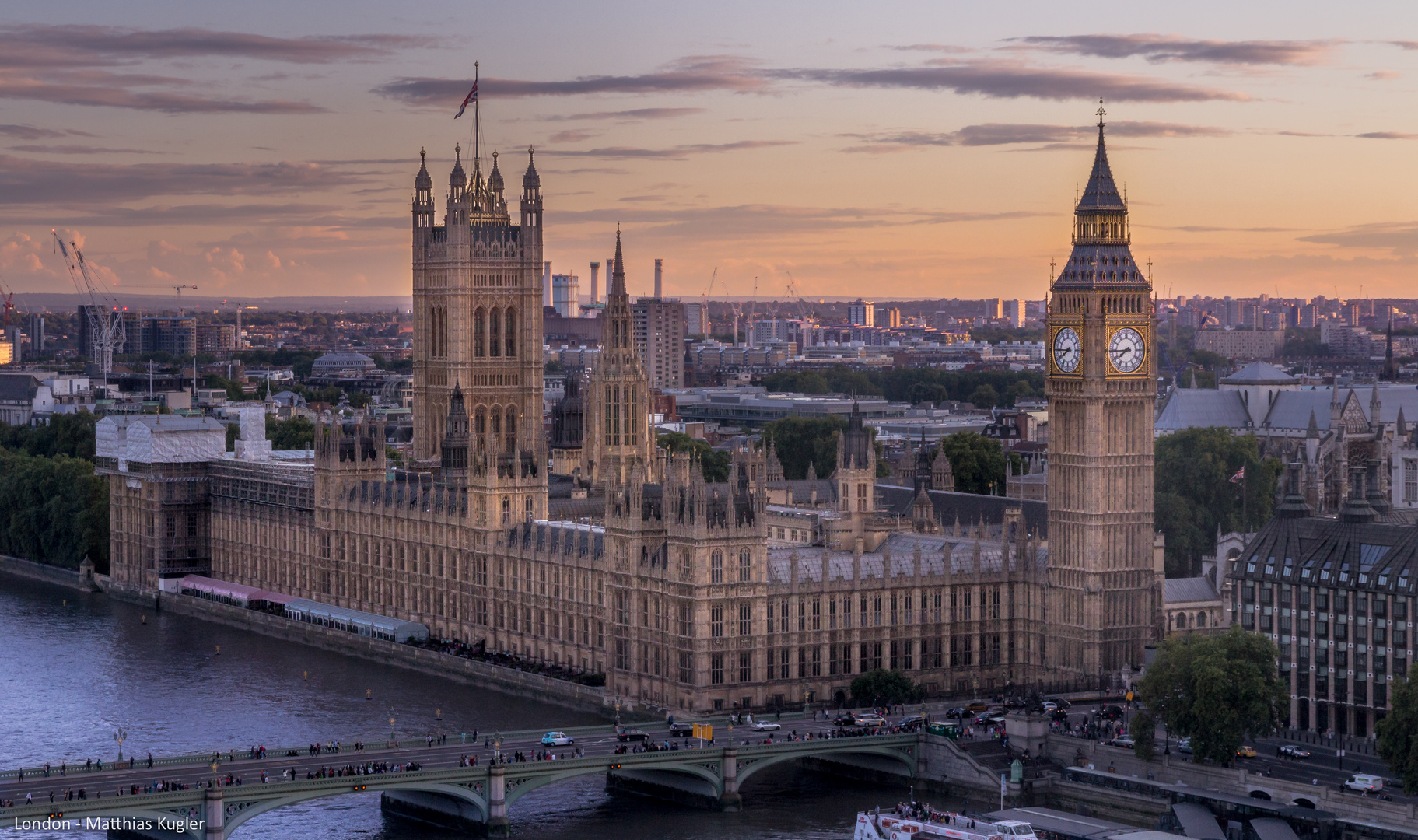 Sonnenuntergang beim Big Ben