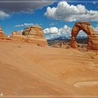 Sonnenuntergang beim Delicate Arch...