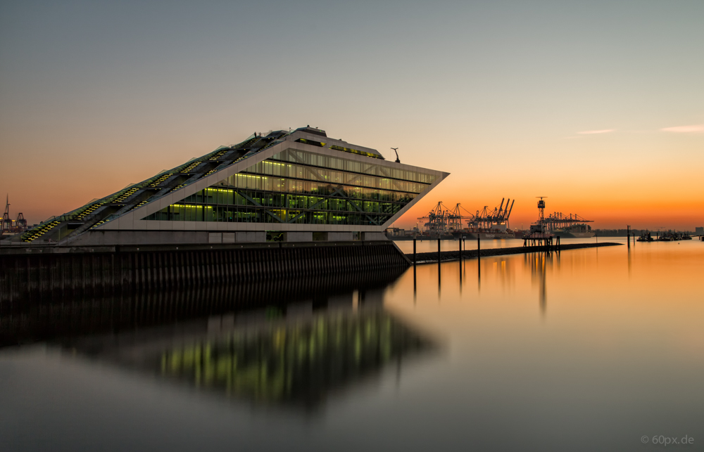 Sonnenuntergang beim Dockland II