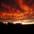 Sonnenuntergang beim Gewitter