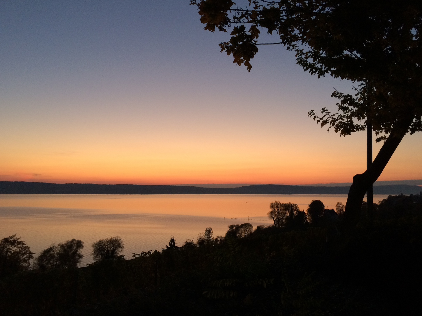 Sonnenuntergang beim Kloster Birnau