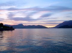 Sonnenuntergang beim luzerner Becken ...