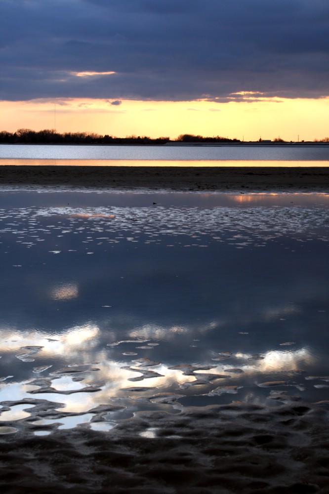 Sonnenuntergang beim Maloney Reservoir, Nebraska 02