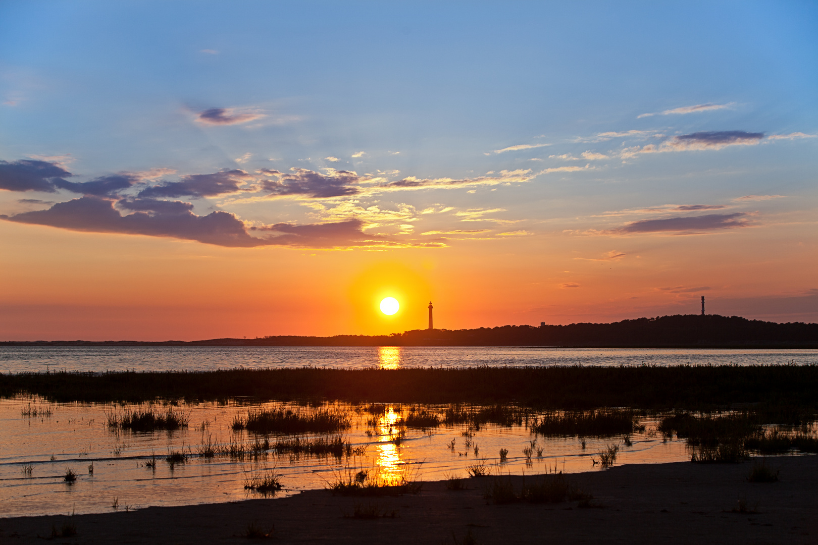 Sonnenuntergang beim Phare de la Coubre 2