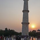 Sonnenuntergang beim Taj Mahal