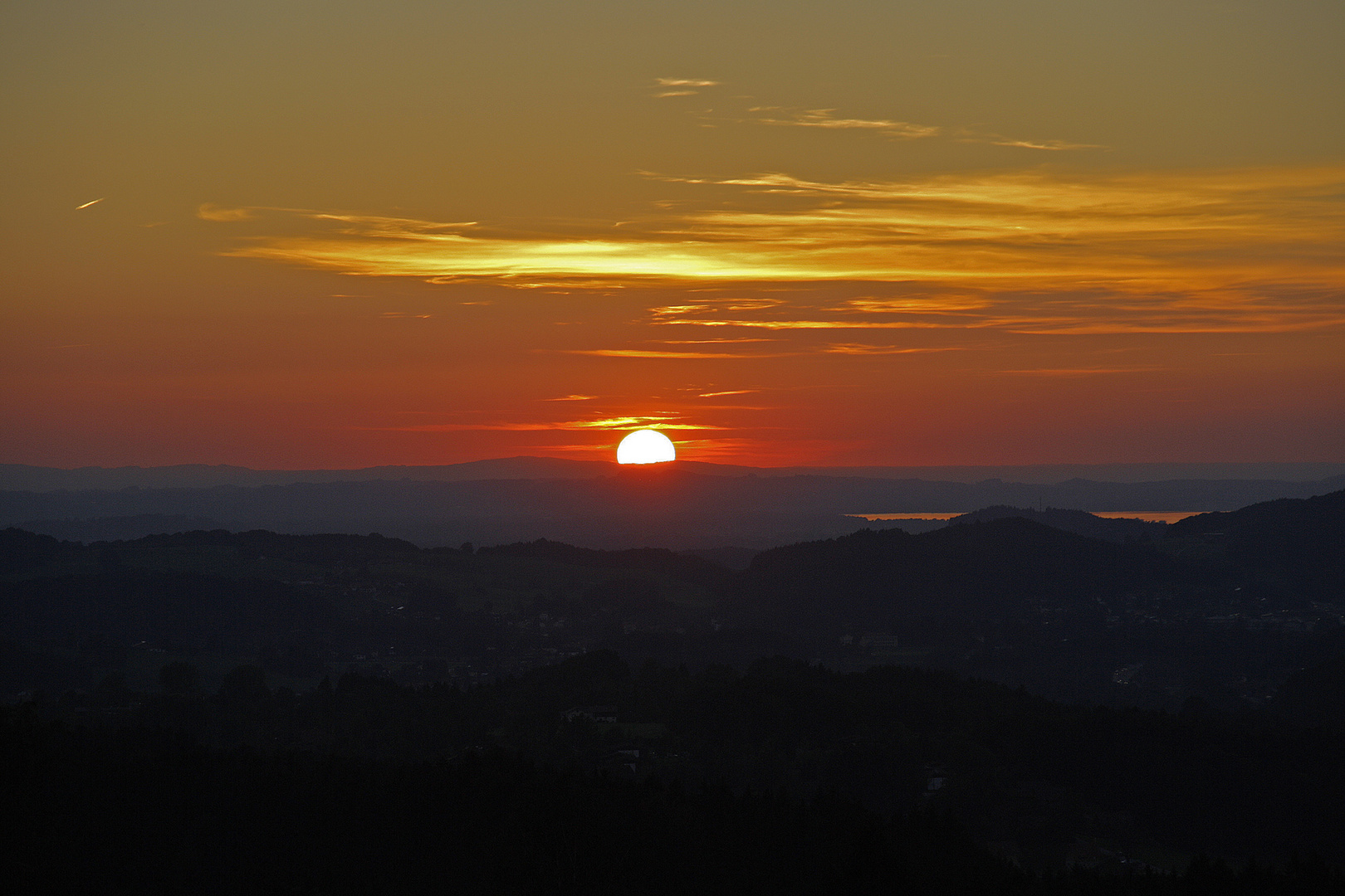 Sonnenuntergang , Berchtesgadener Land