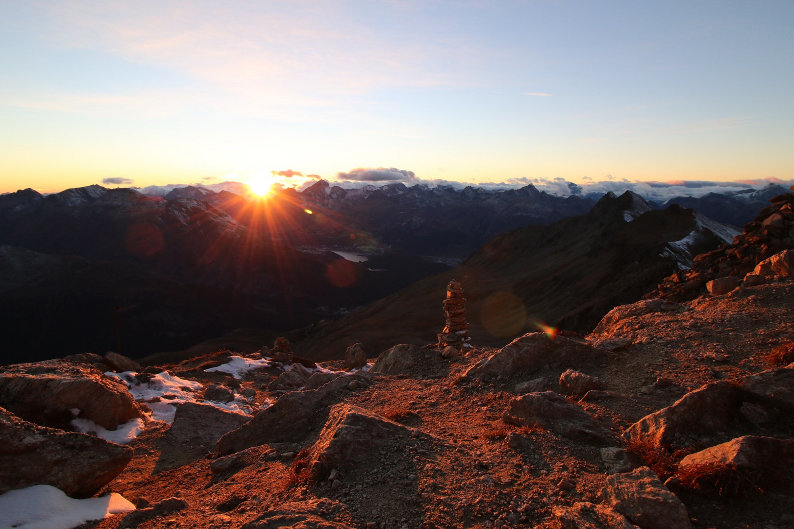 Sonnenuntergang Berge