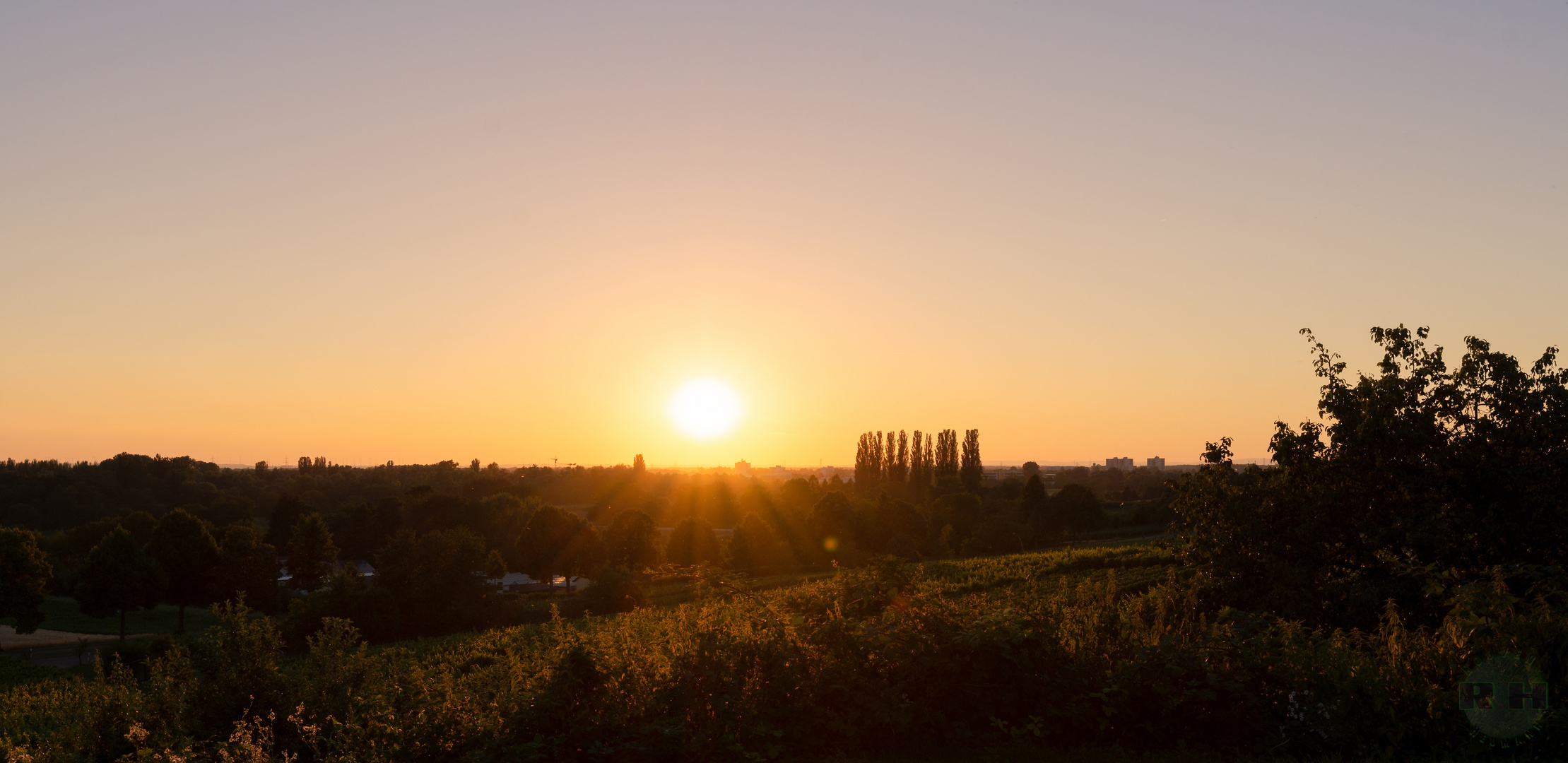 Sonnenuntergang Bergstrasse