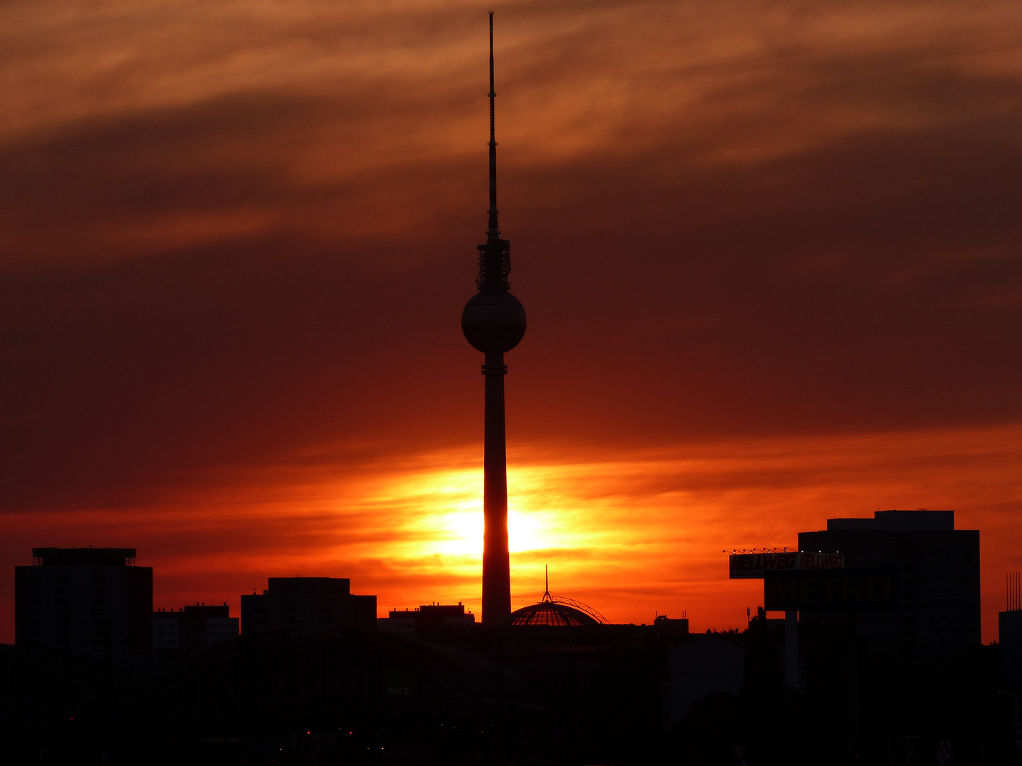 Sonnenuntergang Berlin 2014