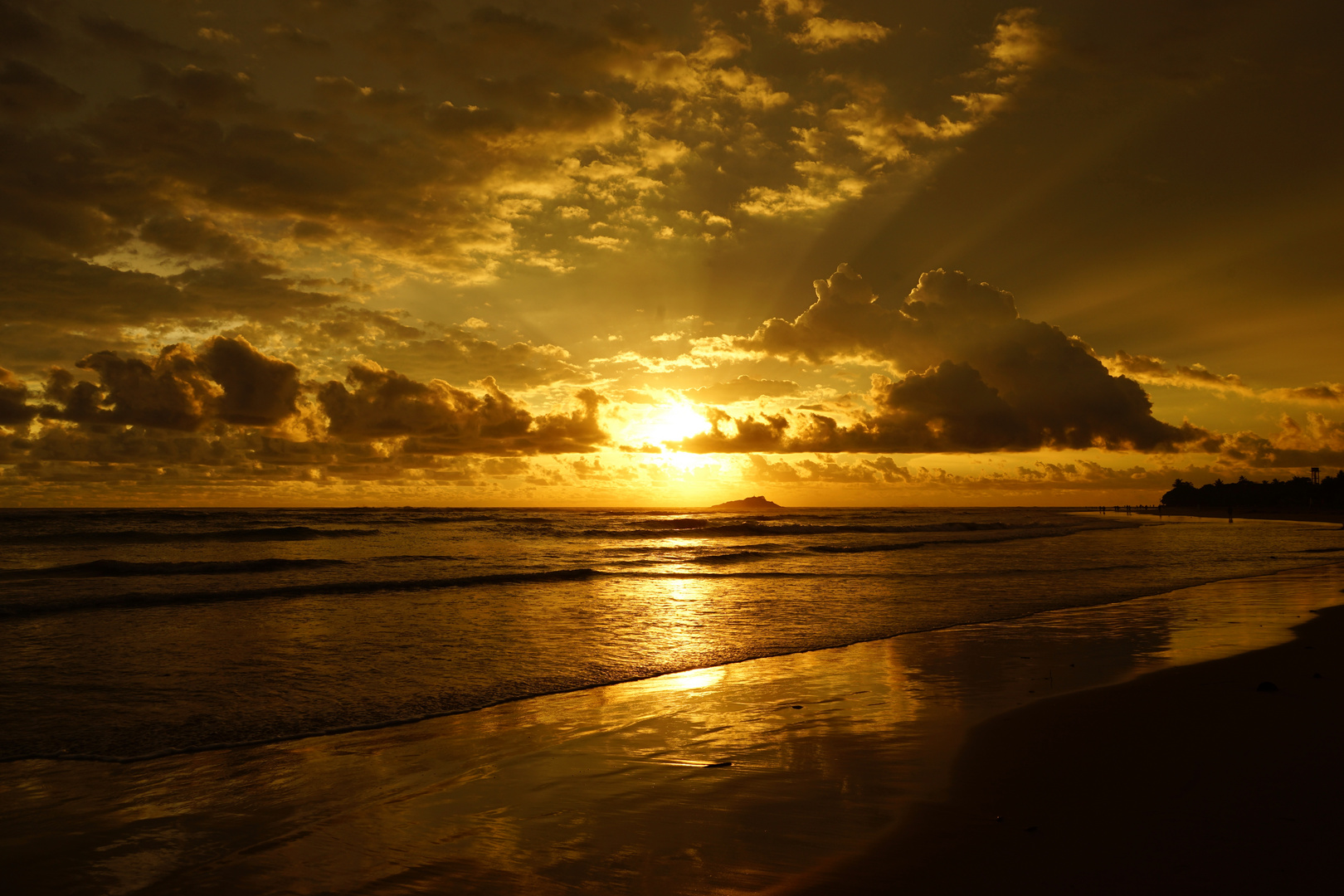 Sonnenuntergang Beruwela Sri Lanka