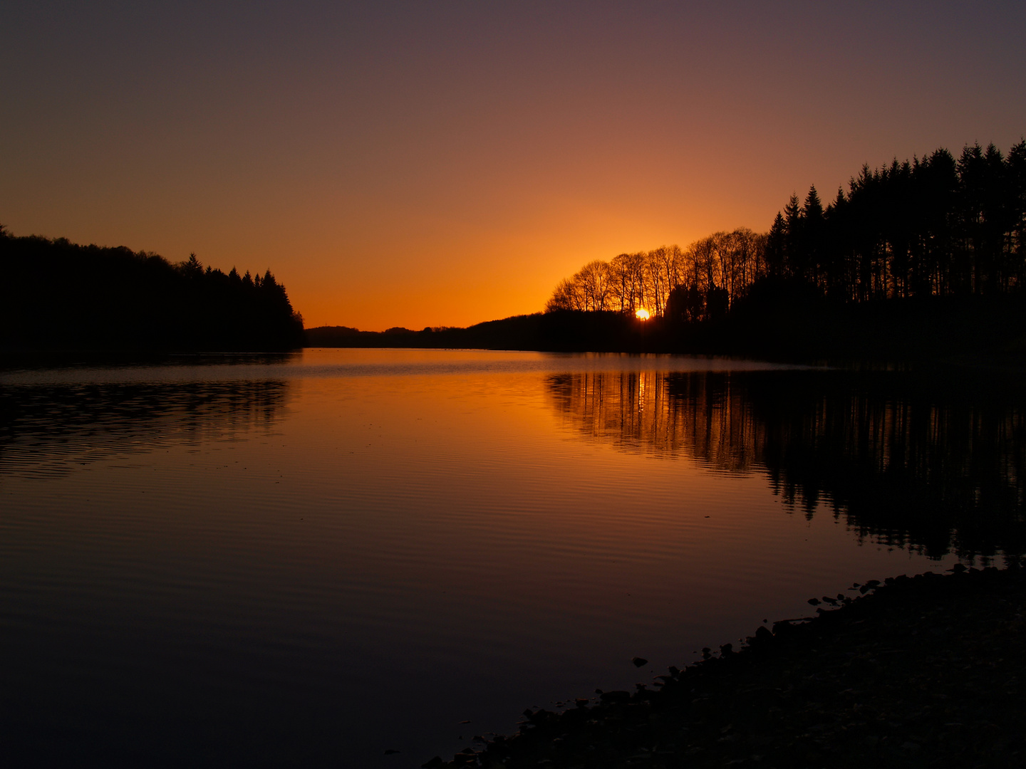 Sonnenuntergang Bever