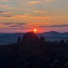 Sonnenuntergang- Blick vom Lehnriff