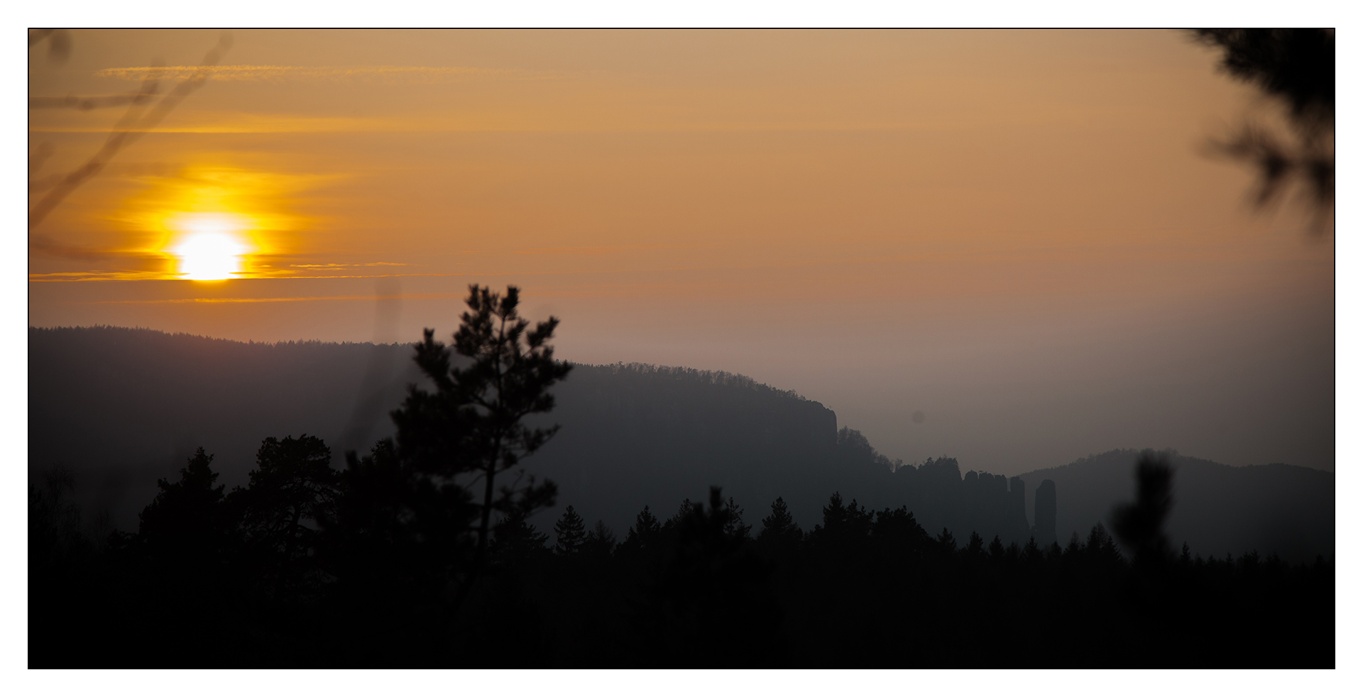 Sonnenuntergang Bloßstock