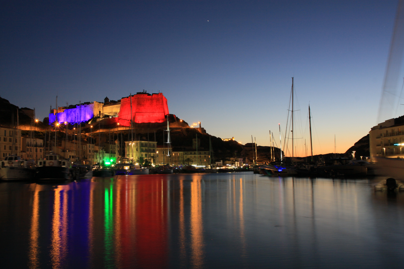 Sonnenuntergang Bonifacio, Korsika