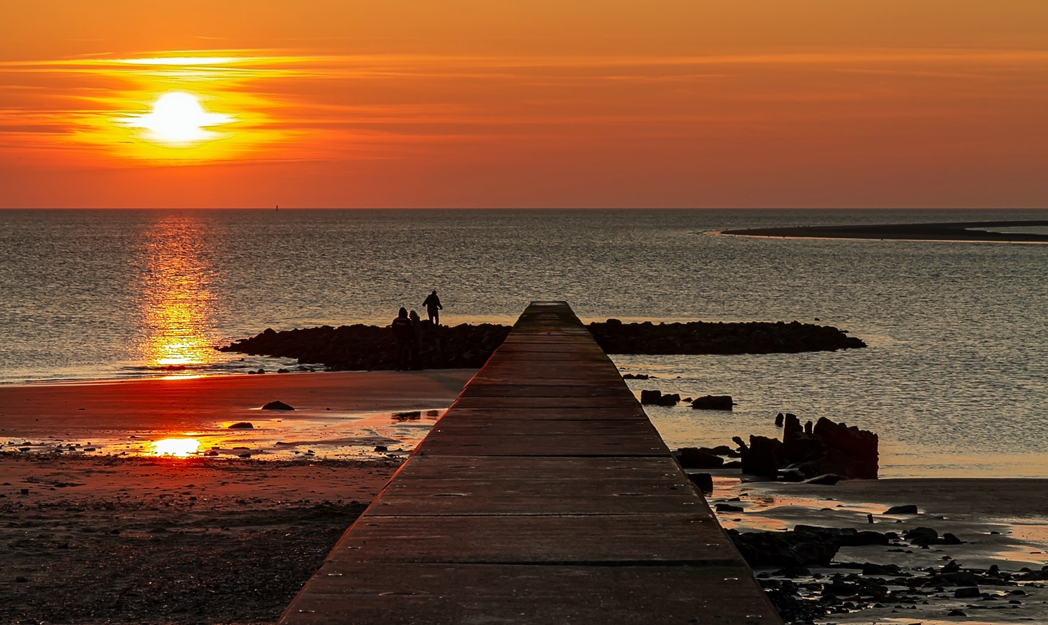 Sonnenuntergang Borkum