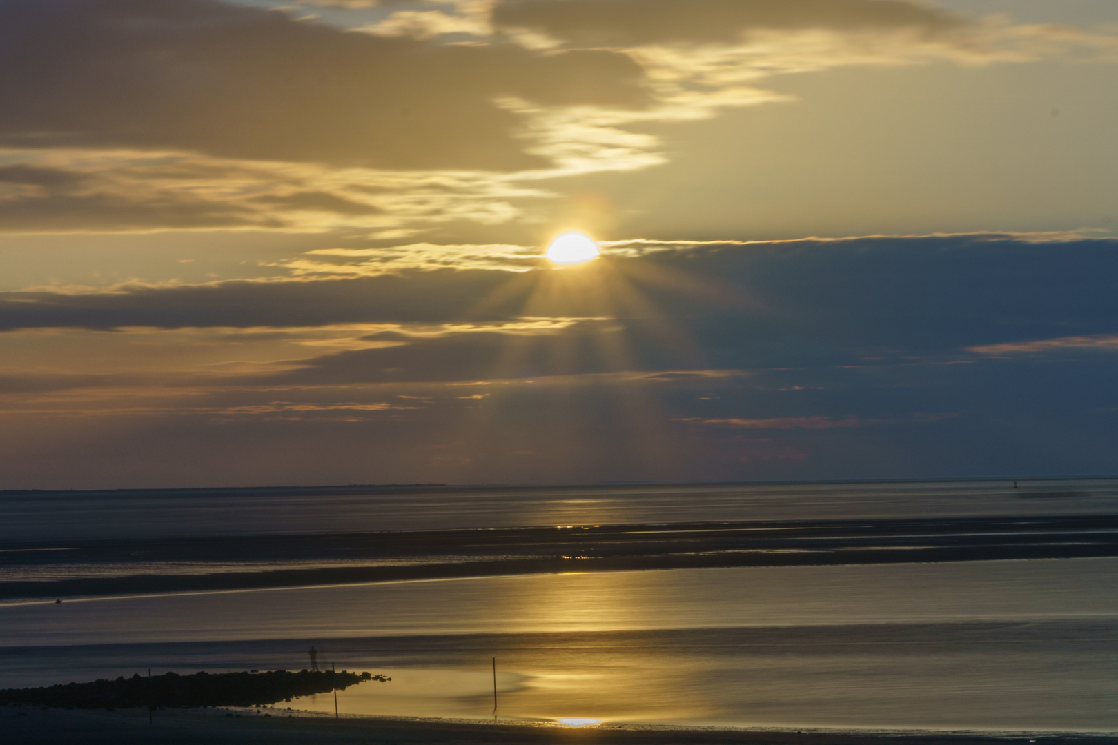 Sonnenuntergang Borkum Oktober